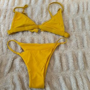 Yellow Bikini- Size Medium Swim Suit Set